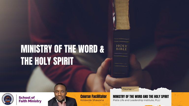 Ministry of the Word and the Holy Spirit
