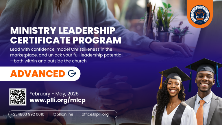 Ministry Leadership Certificate Program (MLCP) ADVANCED