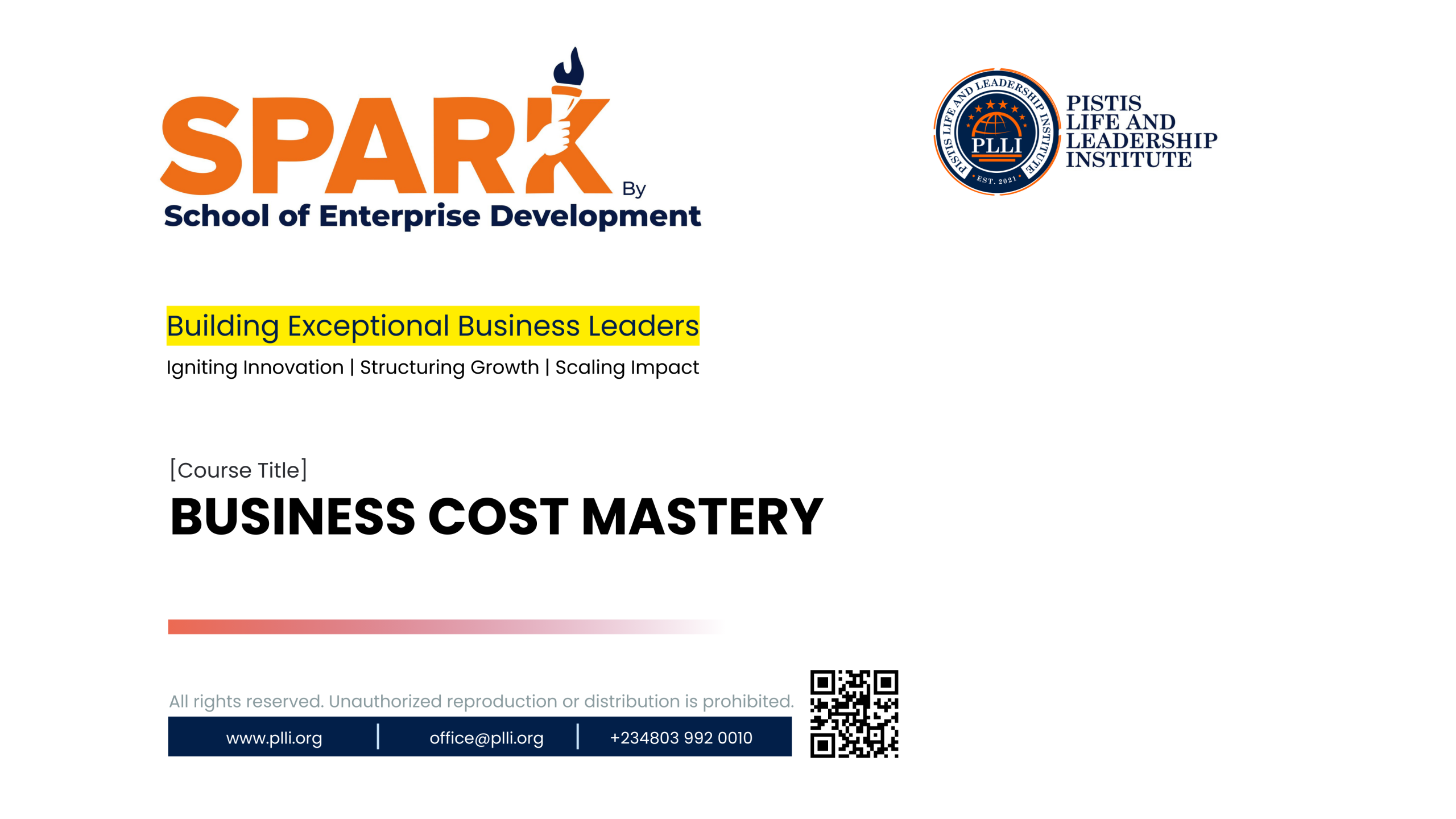 Business Cost Mastery