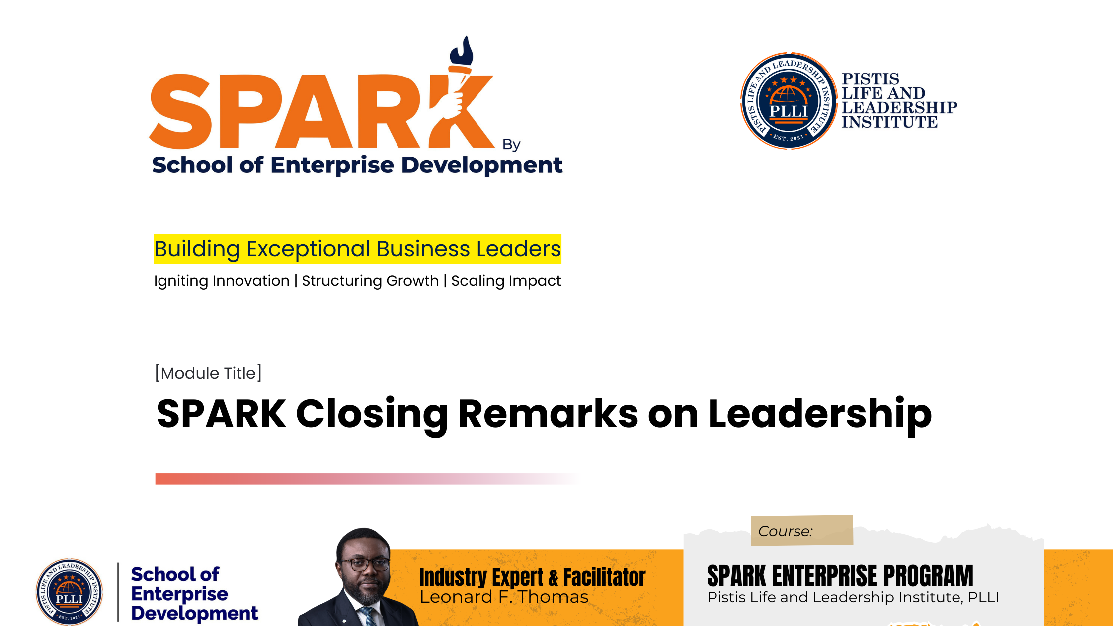 SPARK Clearance & Certification