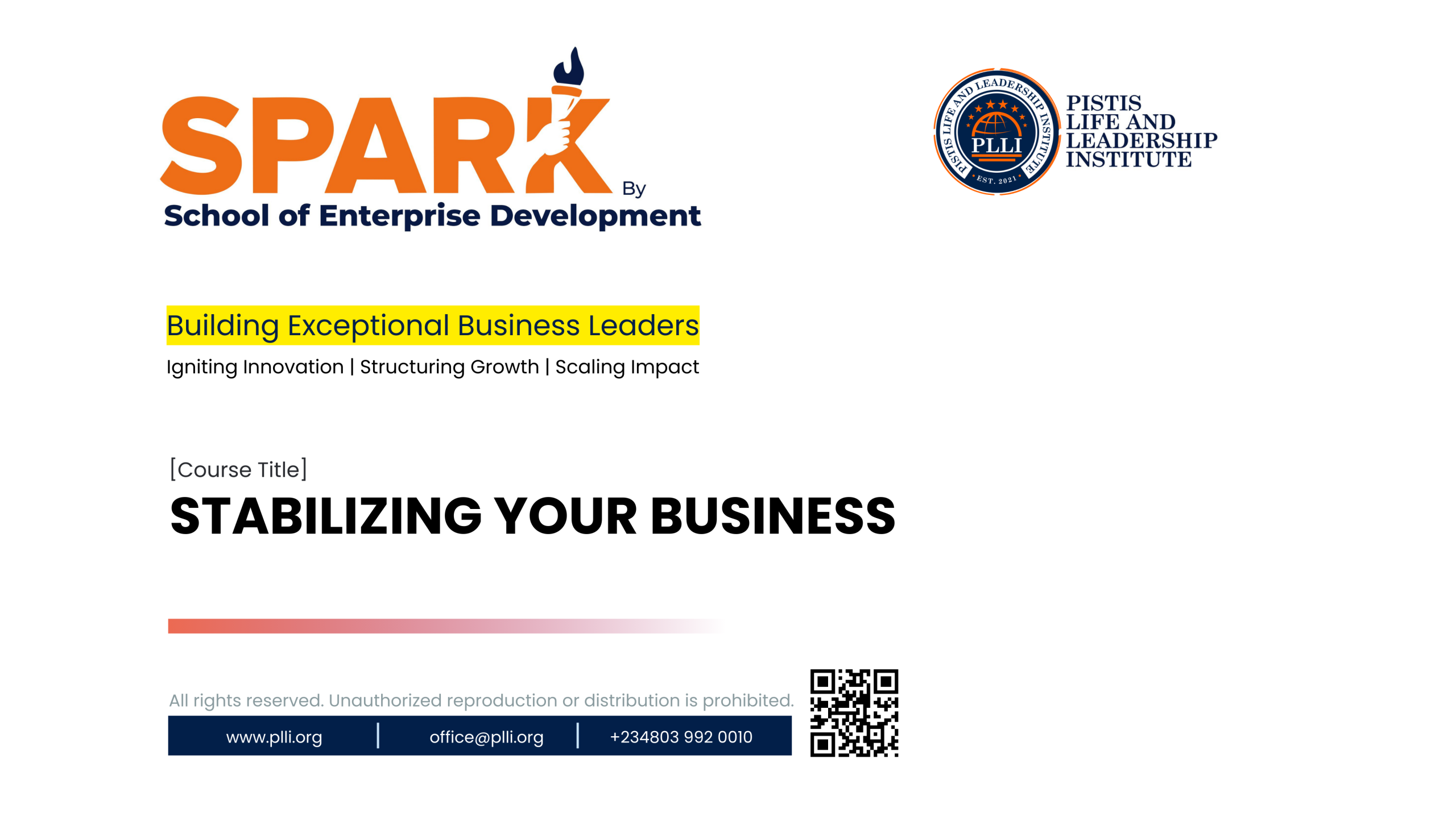 Stabilizing Your Business